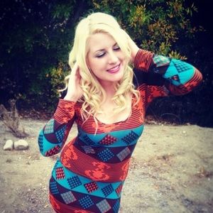 Multicolor Aztec Print Club Dress